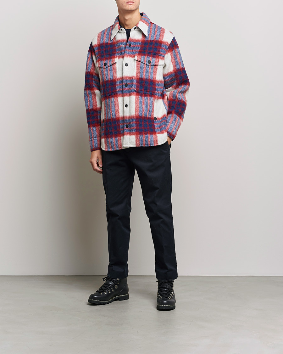 Herr | Jackor | Moncler Grenoble | Waier Padded Shirt Jacket White/Red