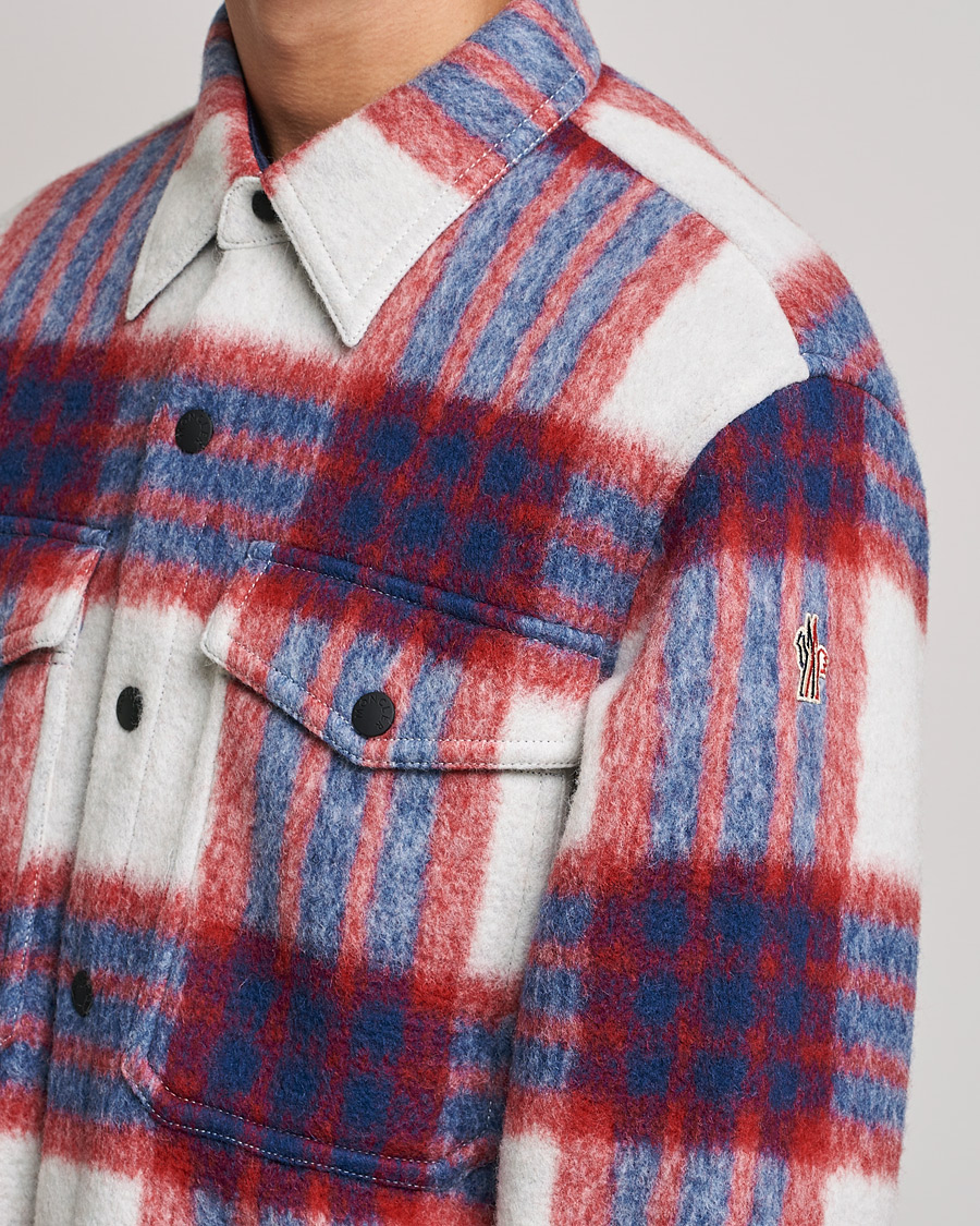 Herr | Jackor | Moncler Grenoble | Waier Padded Shirt Jacket White/Red