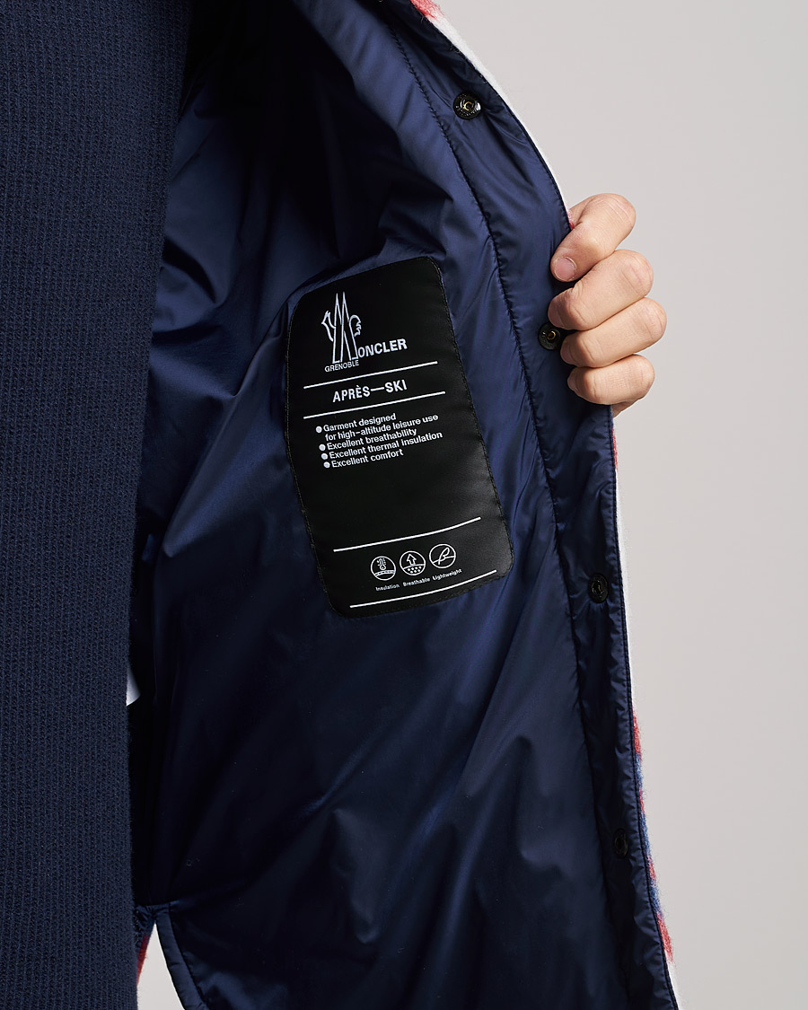 Herr | Jackor | Moncler Grenoble | Waier Padded Shirt Jacket White/Red