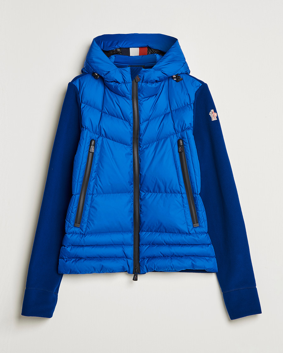 Herr | Luxury Brands | Moncler Grenoble | Padded Full Zip Sweater Dark Blue