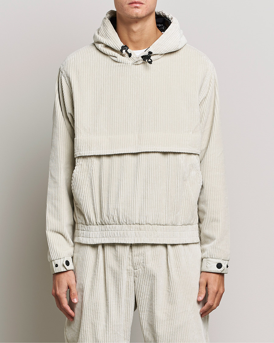 Herr | Jackor | Moncler Grenoble | Stretch Corduroy Hoodie Off White