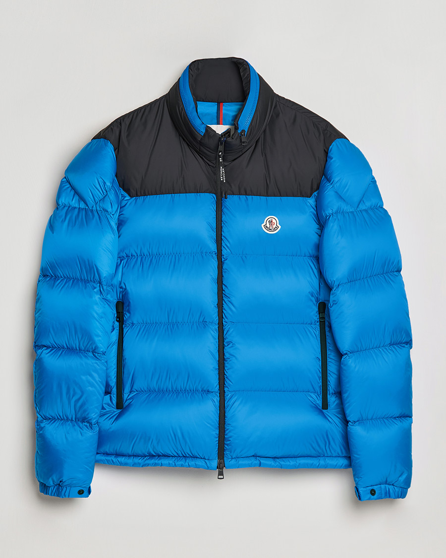 Herr | Jackor | Moncler | Peuplier Down Jacket Black/Sky Blue