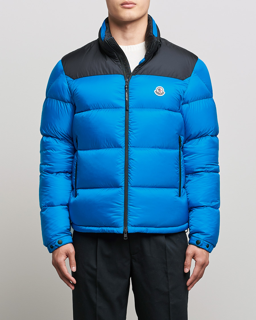 Herr | Jackor | Moncler | Peuplier Down Jacket Black/Sky Blue