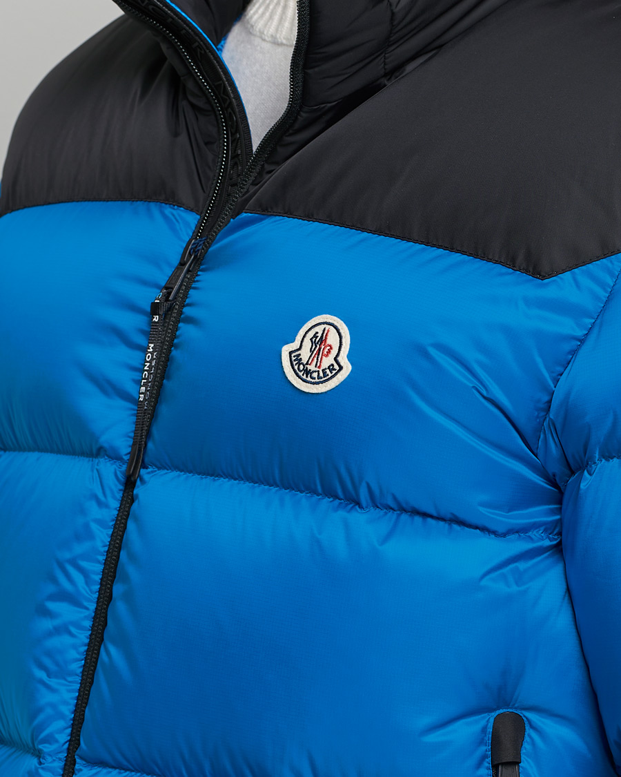 Herr | Jackor | Moncler | Peuplier Down Jacket Black/Sky Blue