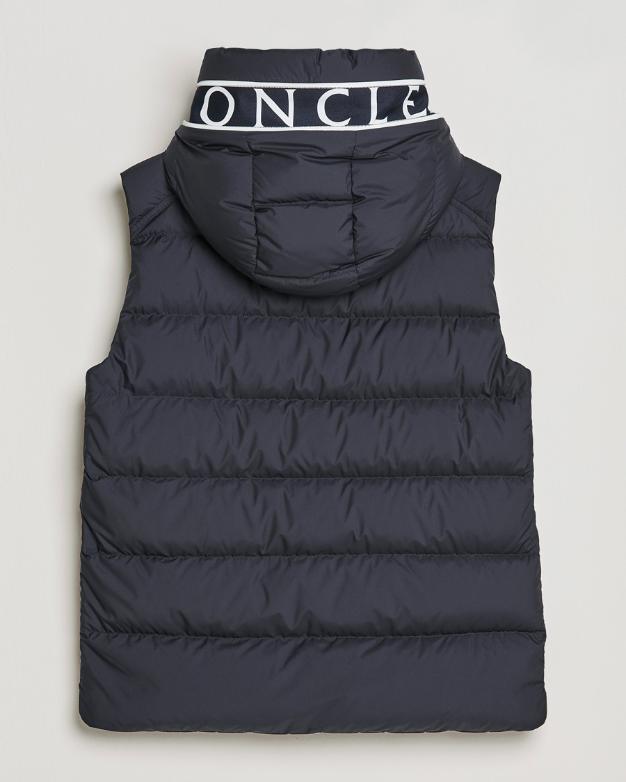Herr | Jackor | Moncler | Cardamine Hooded Down Vest Navy