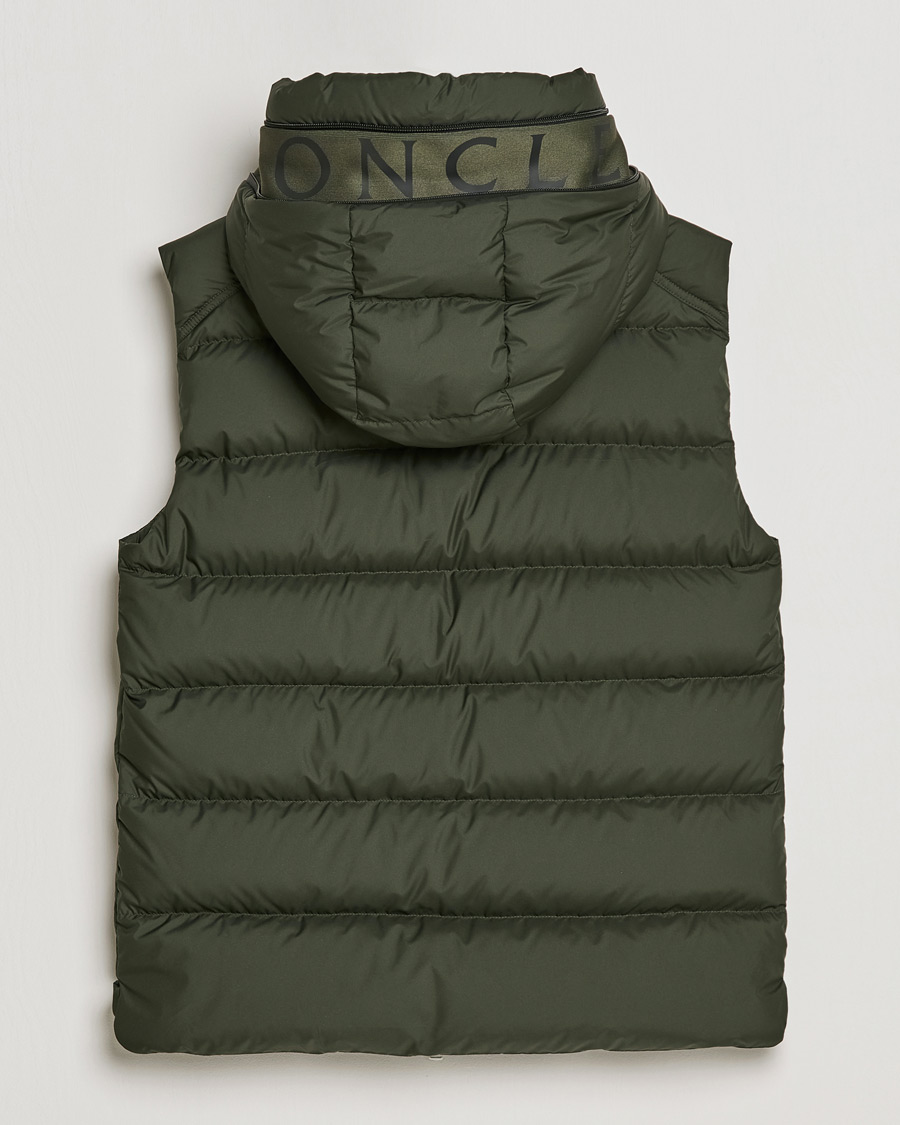 Herr | Jackor | Moncler | Cardamine Hooded Down Vest Dark Green