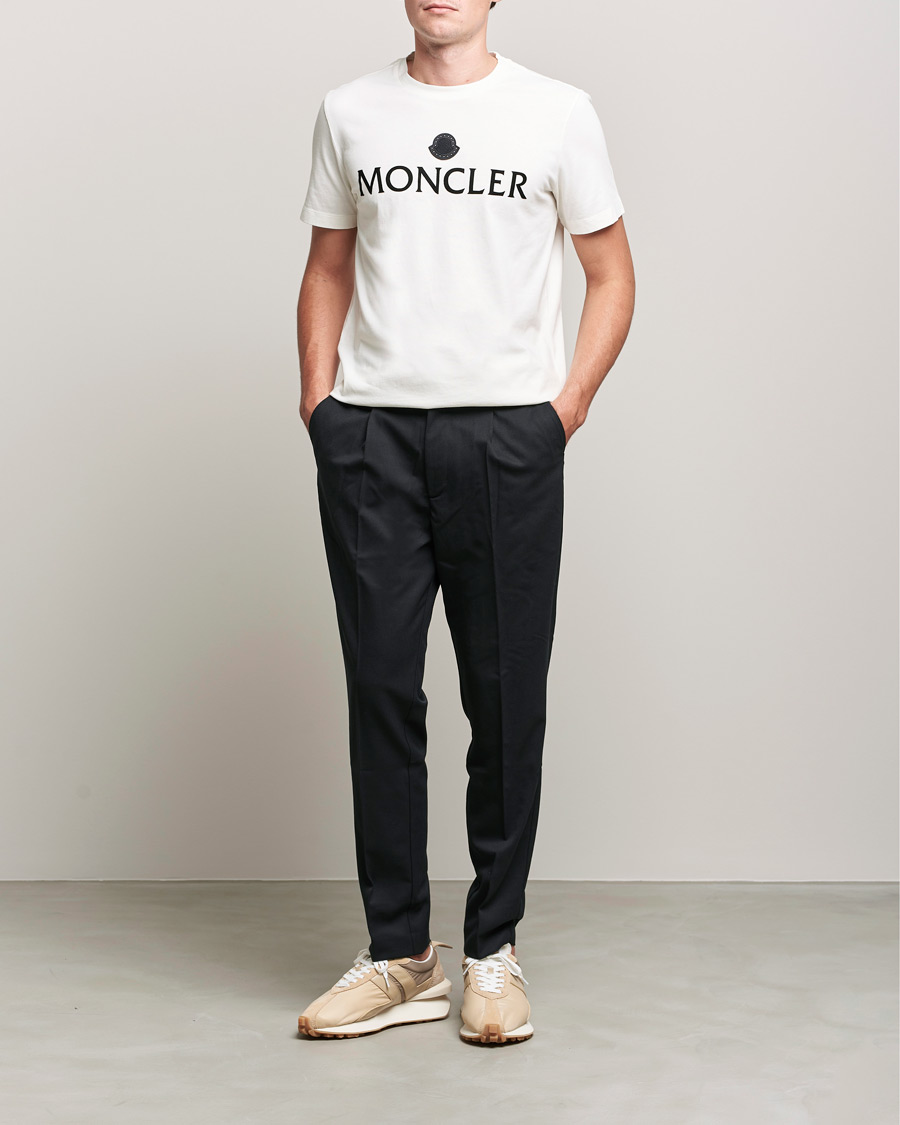 Herr | T-Shirts | Moncler | Lettering T-Shirt White