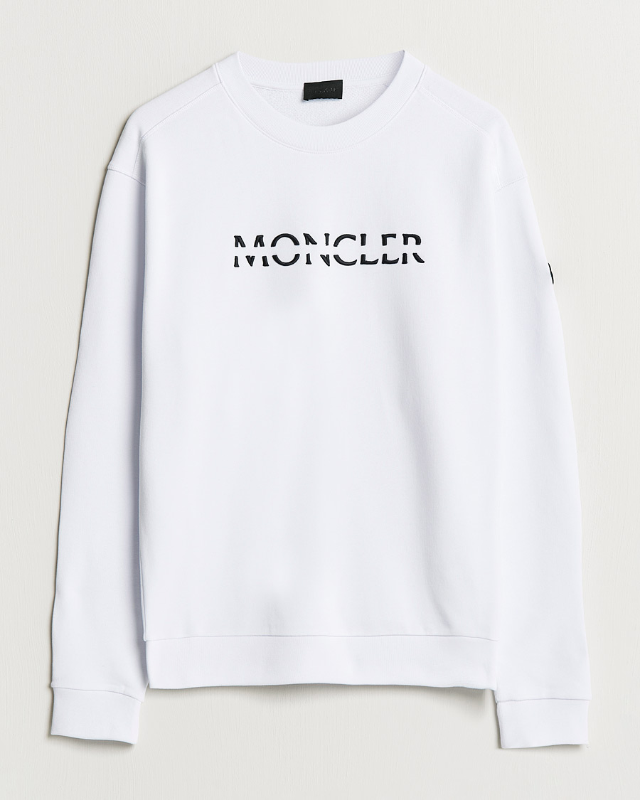 Herr | Tröjor | Moncler | Lettering Sweatshirt White
