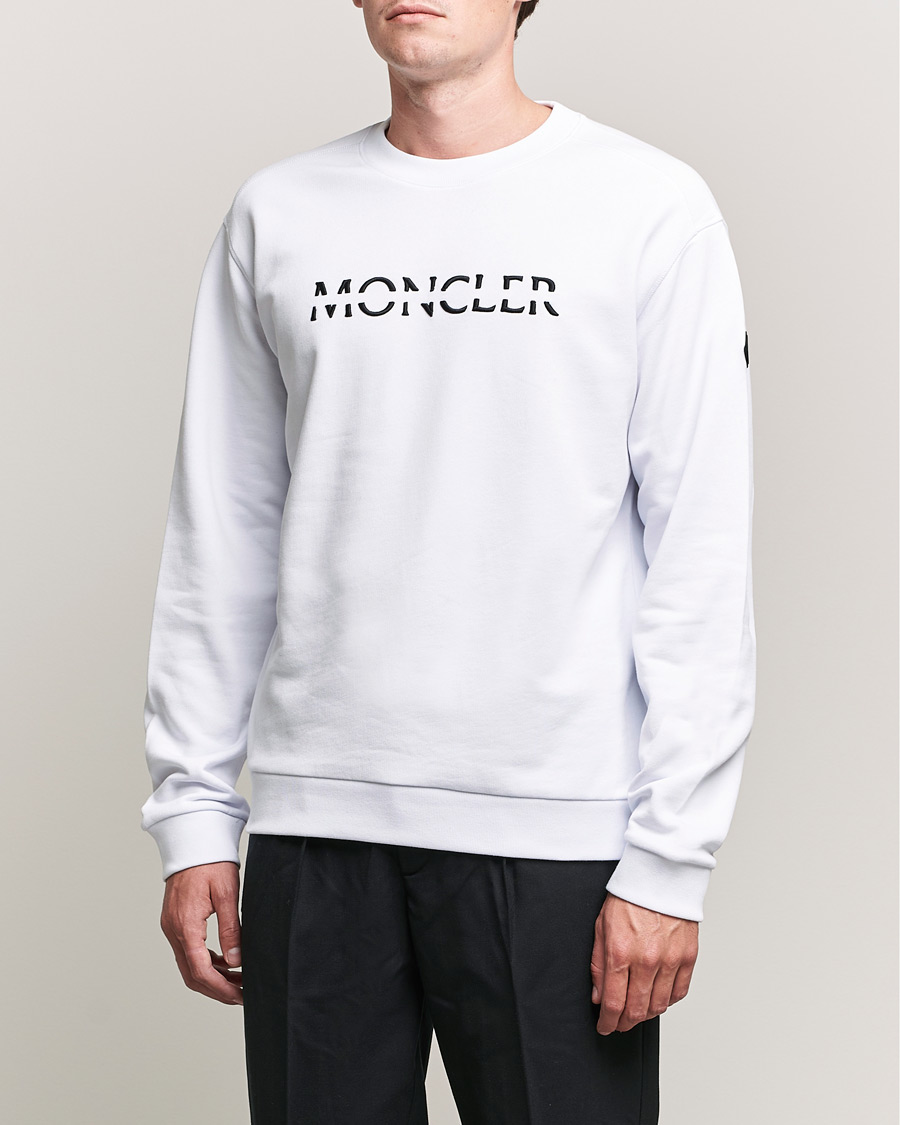 Herr | Tröjor | Moncler | Lettering Sweatshirt White