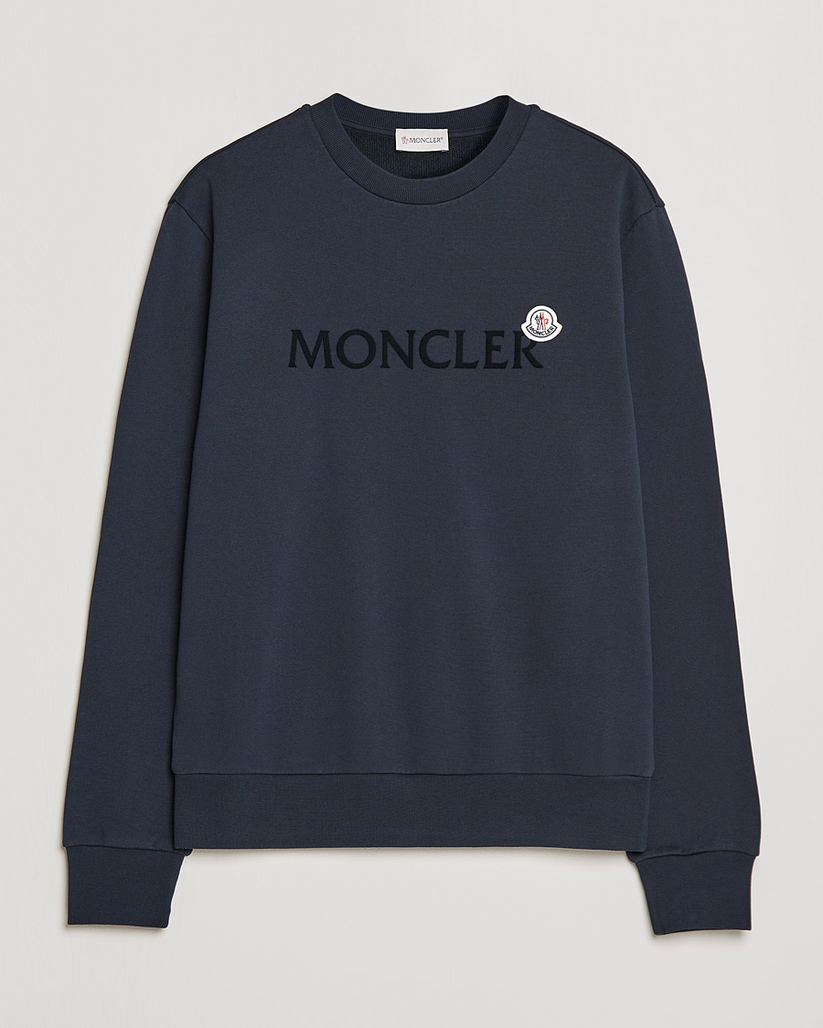 Herr | Tröjor | Moncler | Logo Patch Sweatshirt Navy