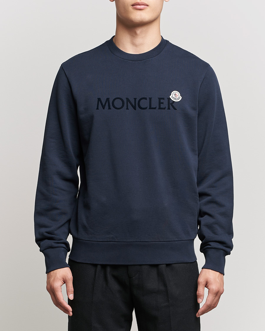Herr | Tröjor | Moncler | Logo Patch Sweatshirt Navy
