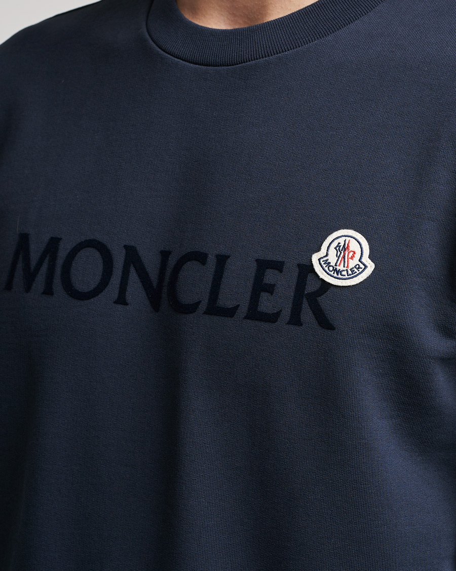 Herr | Tröjor | Moncler | Logo Patch Sweatshirt Navy