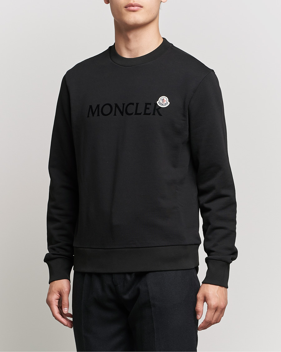 Herr | Tröjor | Moncler | Logo Patch Sweatshirt Black