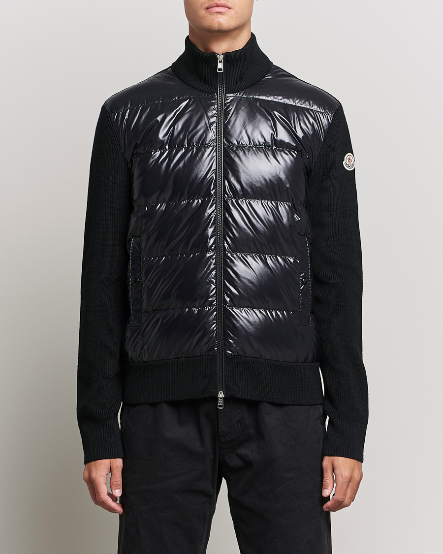 Herr | Tröjor | Moncler | Zip Down Cardigan Black