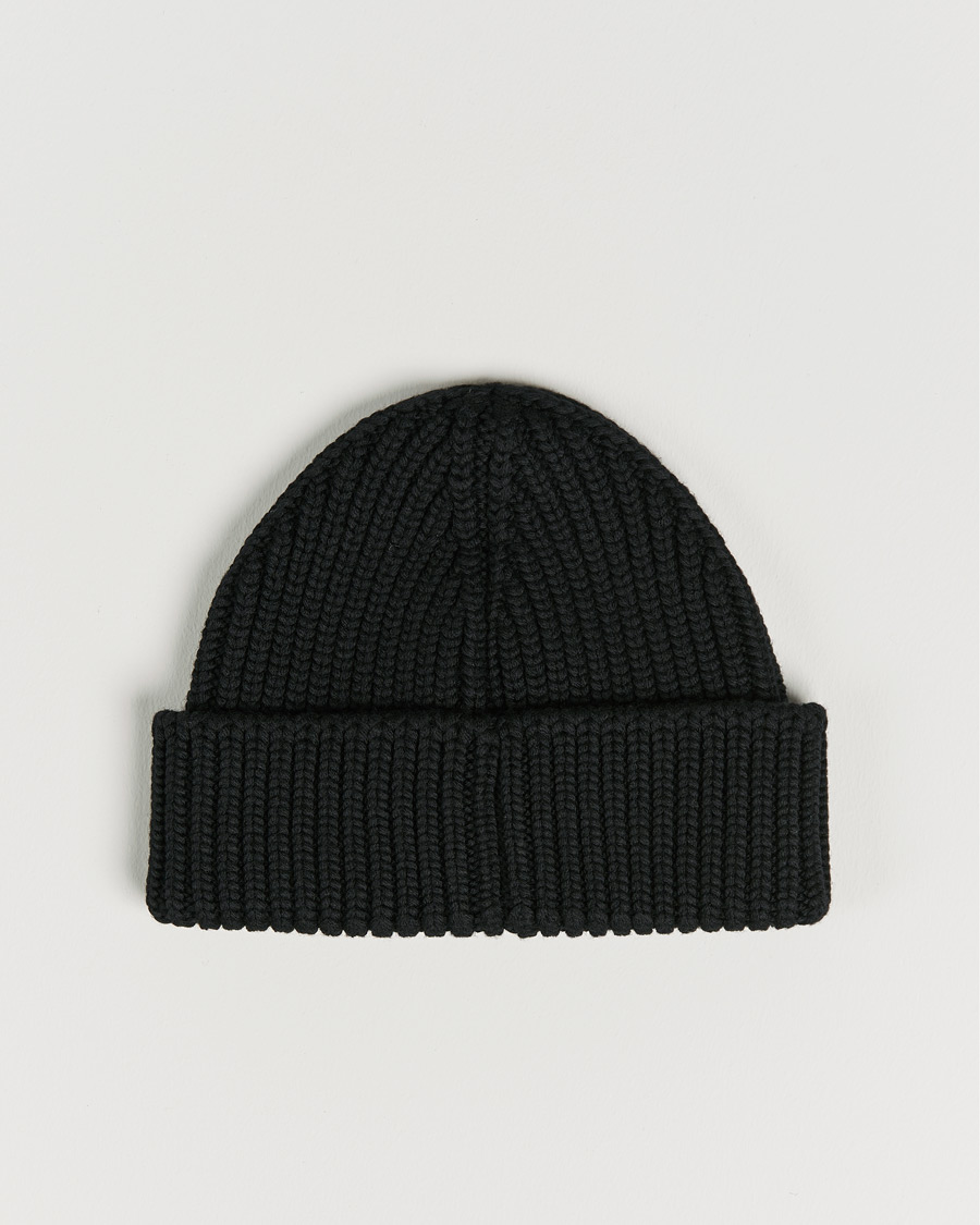 Herr | Moncler Tonal Logo Beanie Black | Moncler | Tonal Logo Beanie Black
