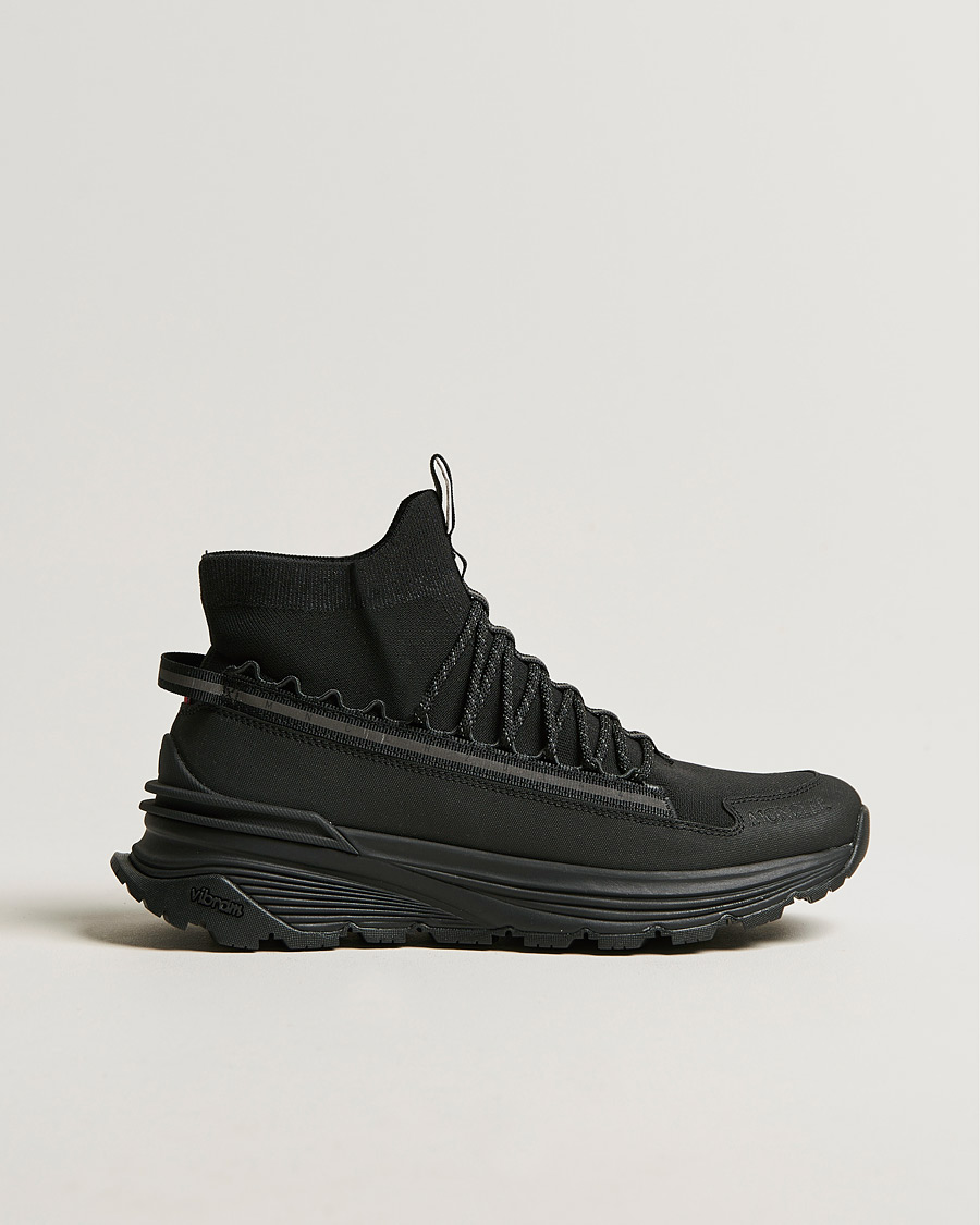 Herr | Moncler Knit High Running Sneakers Black | Moncler | Knit High Running Sneakers Black
