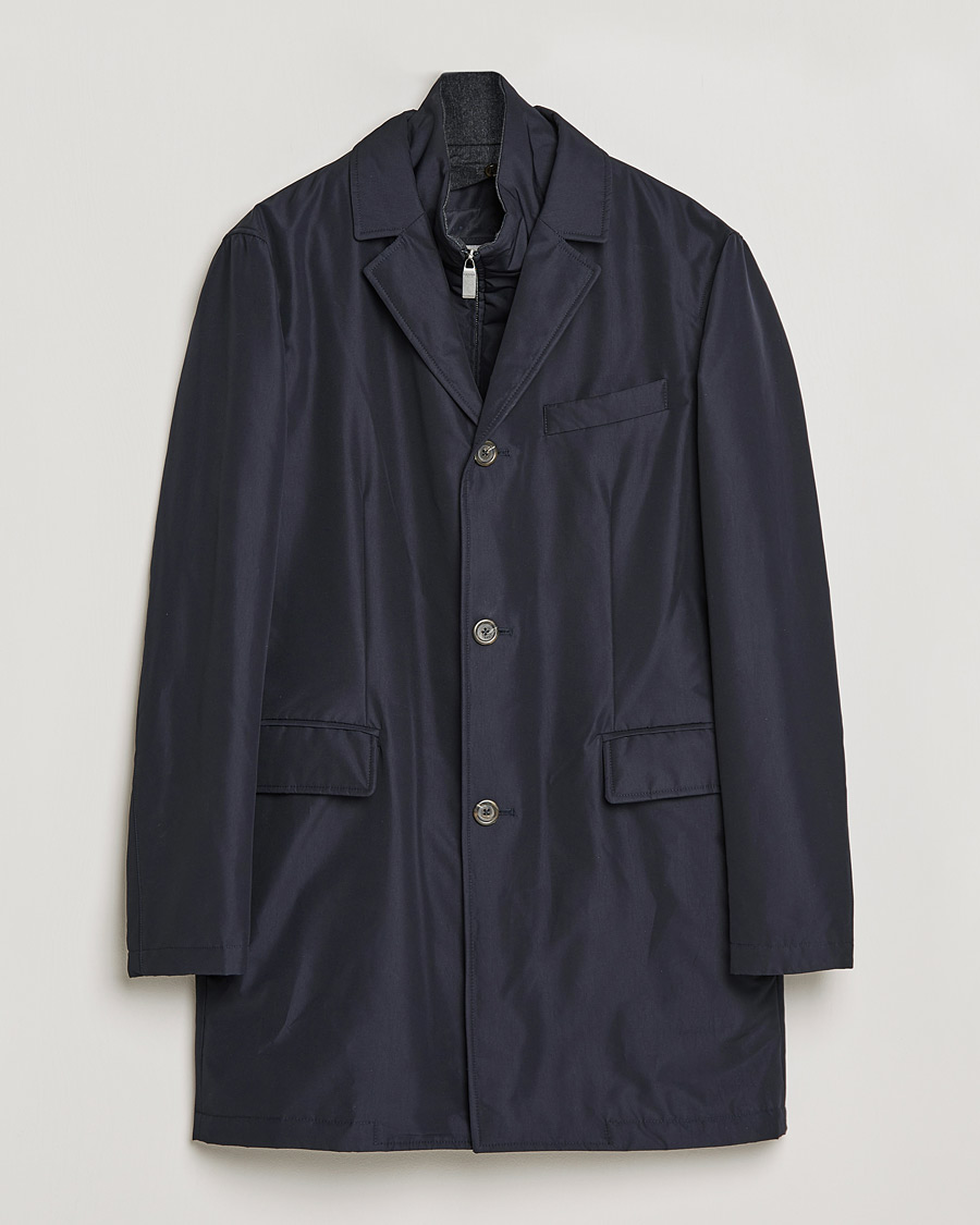 Herr | Jackor | Canali | Rain Protection Car Coat Navy