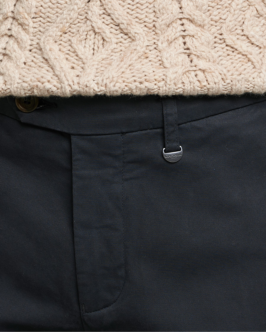 Herr | Byxor | Canali | Slim Fit Stretch Chinos Navy