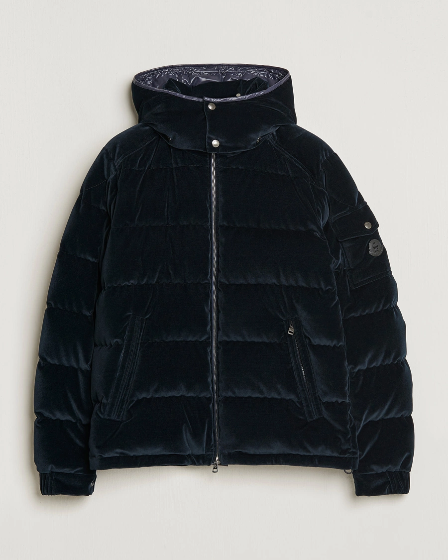 Herr | Jackor | Moncler | Armorique Velvet Down Jacket Navy
