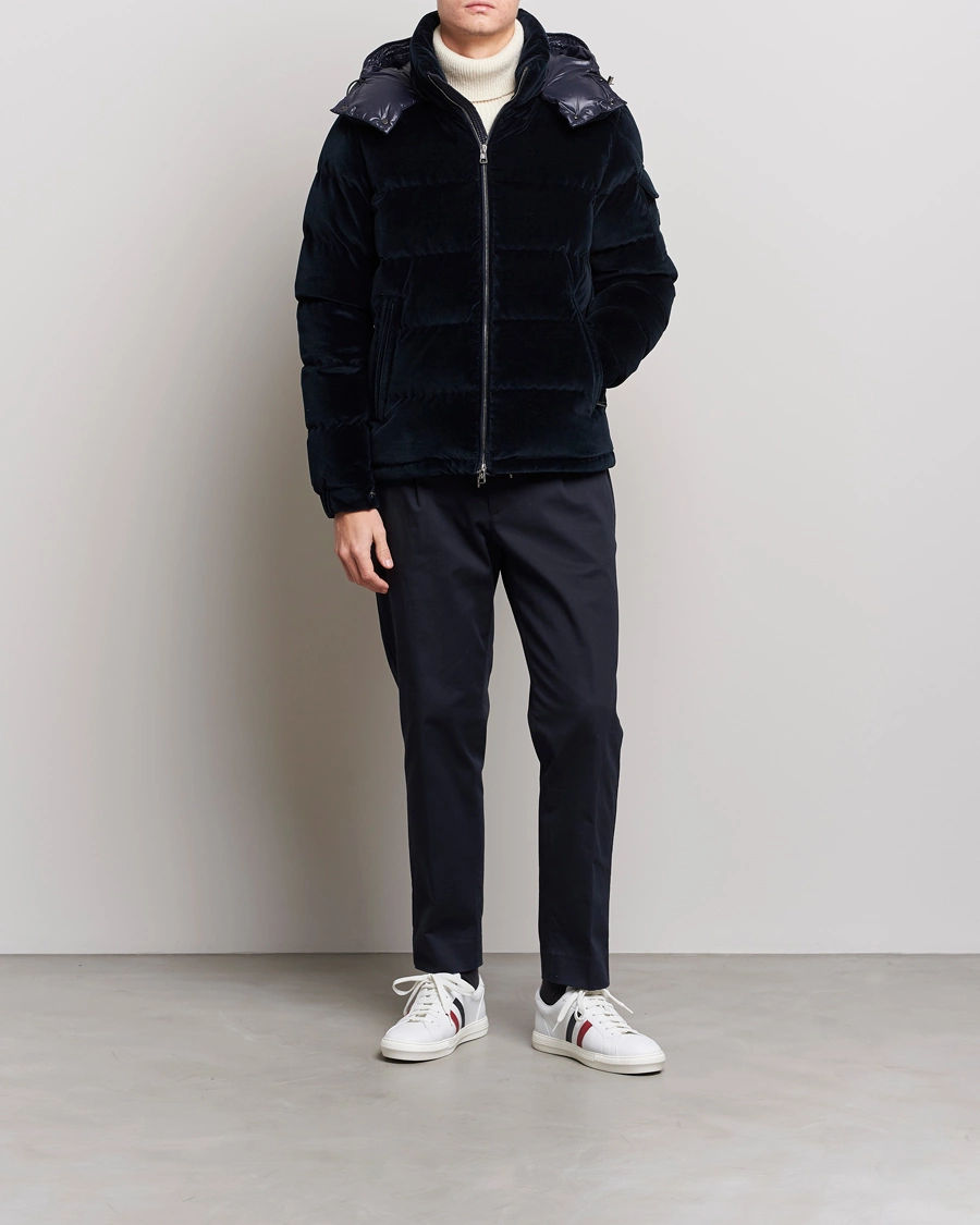 Herr | Jackor | Moncler | Armorique Velvet Down Jacket Navy