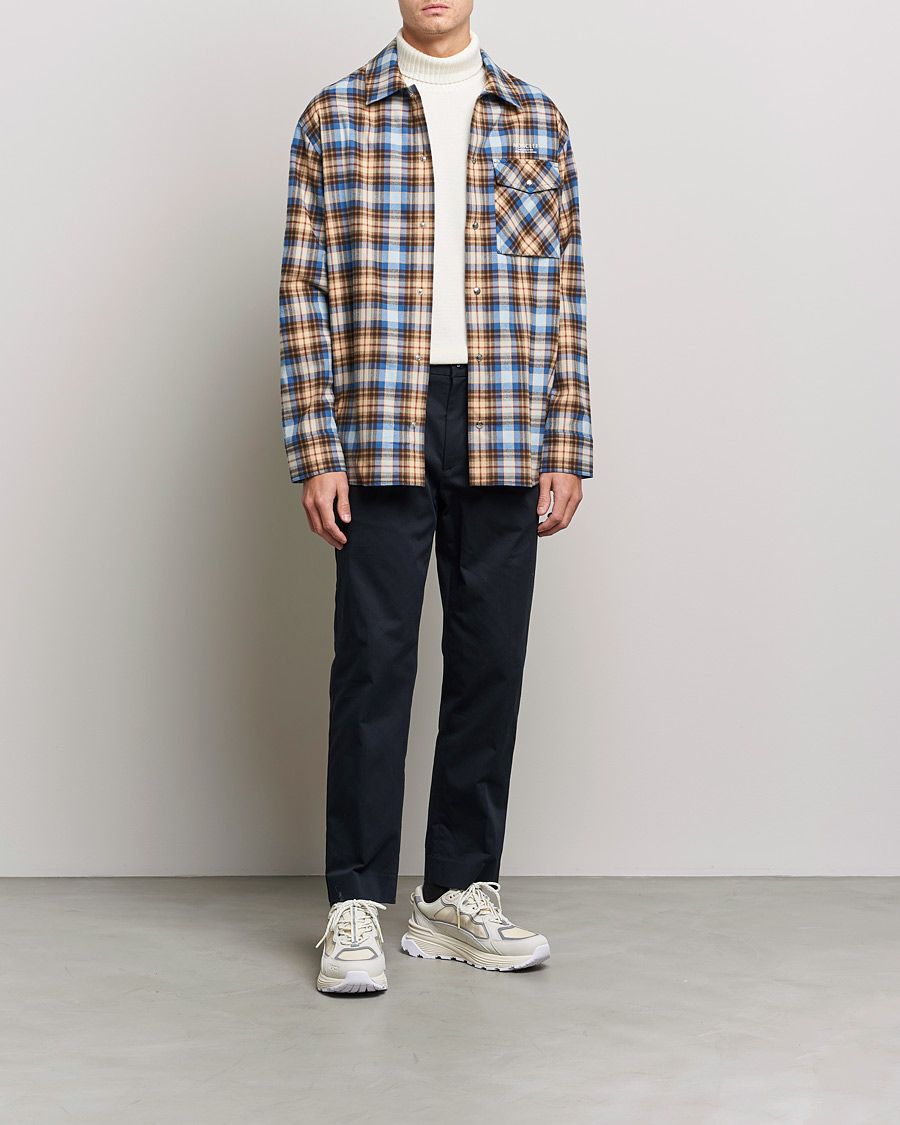 Herr | Skjortor | Moncler | Checked Overshirt Beige