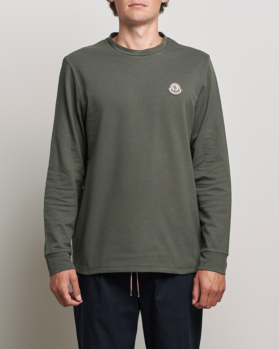 Herr | Långärmade t-shirts | Moncler | Long Sleeve Logo Patch T-Shirt Grey