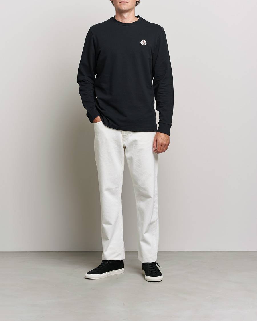 Herr | Långärmade t-shirts | Moncler | Long Sleeve Logo Patch T-Shirt Black