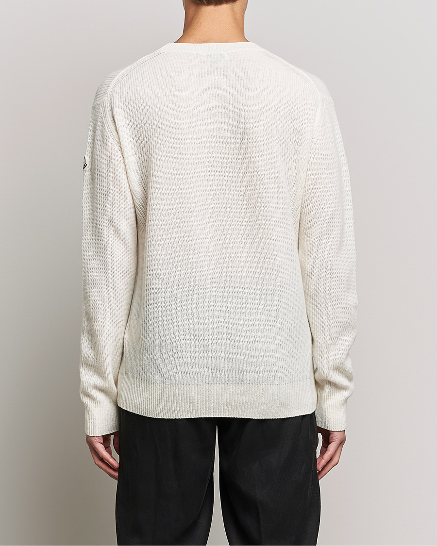Herr | Tröjor | Moncler | Cashmere Crew Neck Sweater White