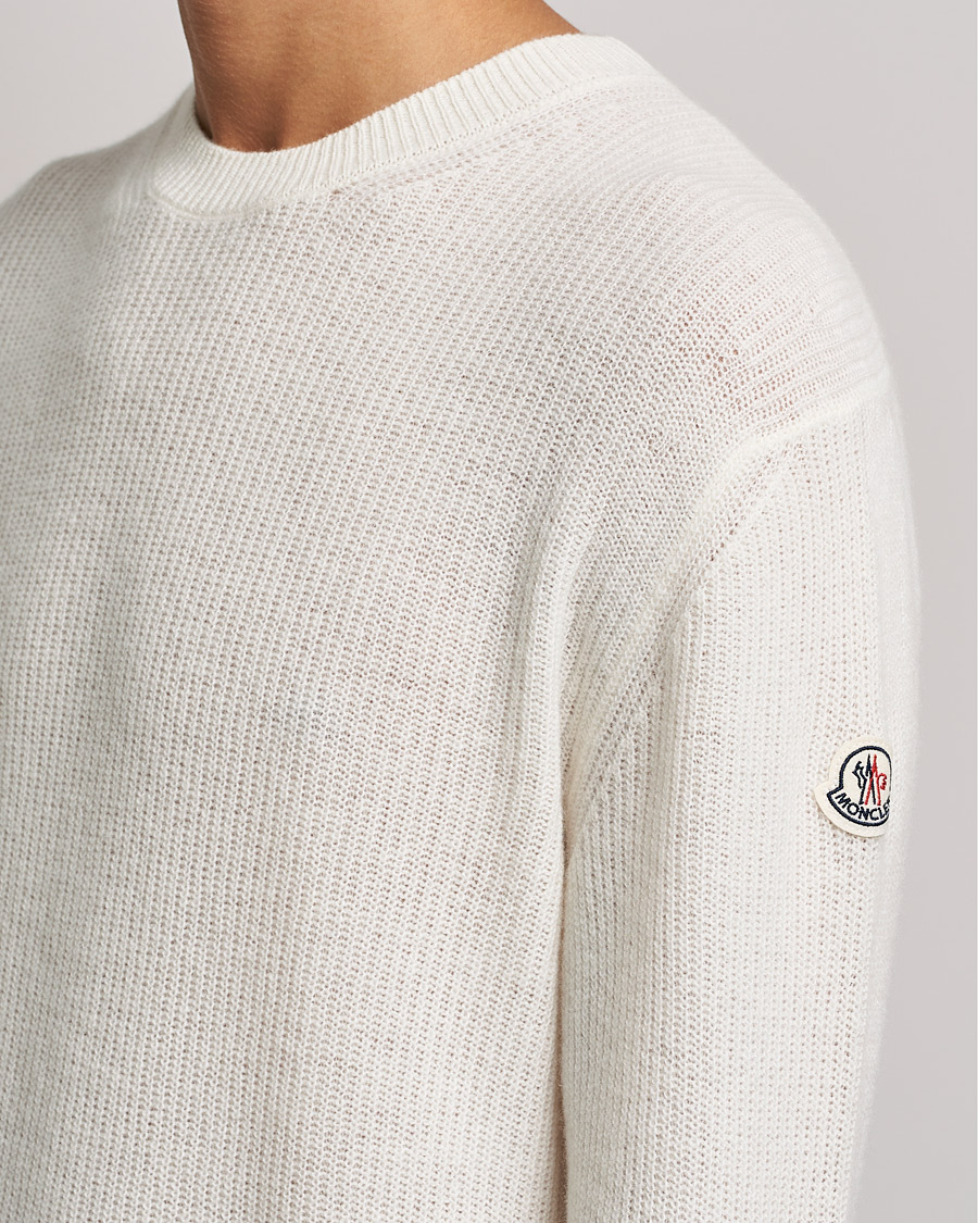 Herr | Tröjor | Moncler | Cashmere Crew Neck Sweater White