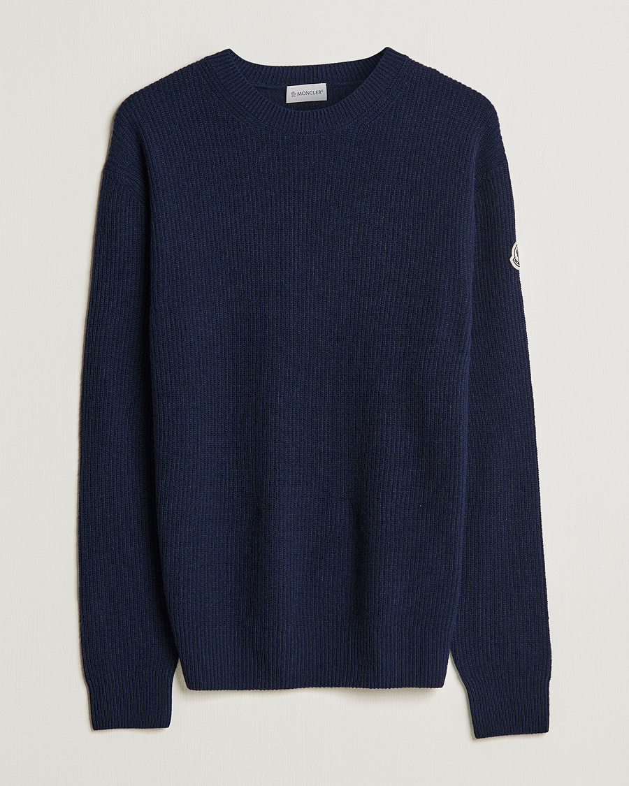 Herr | Tröjor | Moncler | Cashmere Crew Neck Sweater Navy