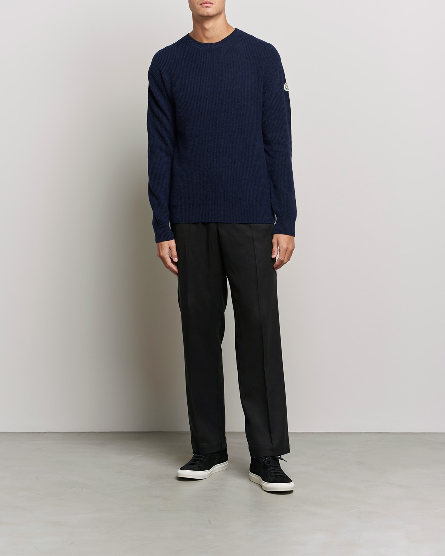 Herr | Tröjor | Moncler | Cashmere Crew Neck Sweater Navy