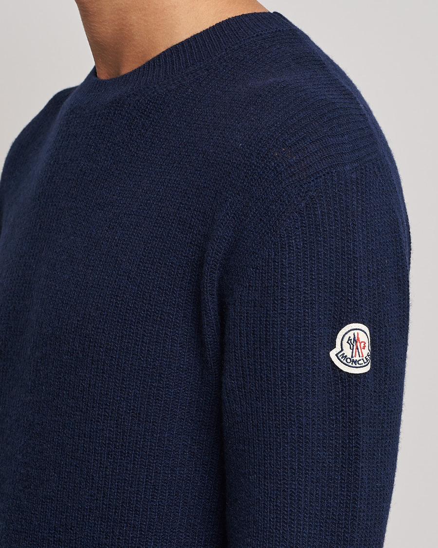 Herr | Tröjor | Moncler | Cashmere Crew Neck Sweater Navy