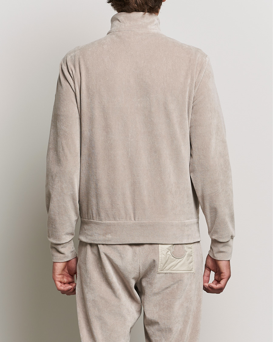 Herr | Tröjor | Moncler | Corduroy Zip Cardigan Light Beige