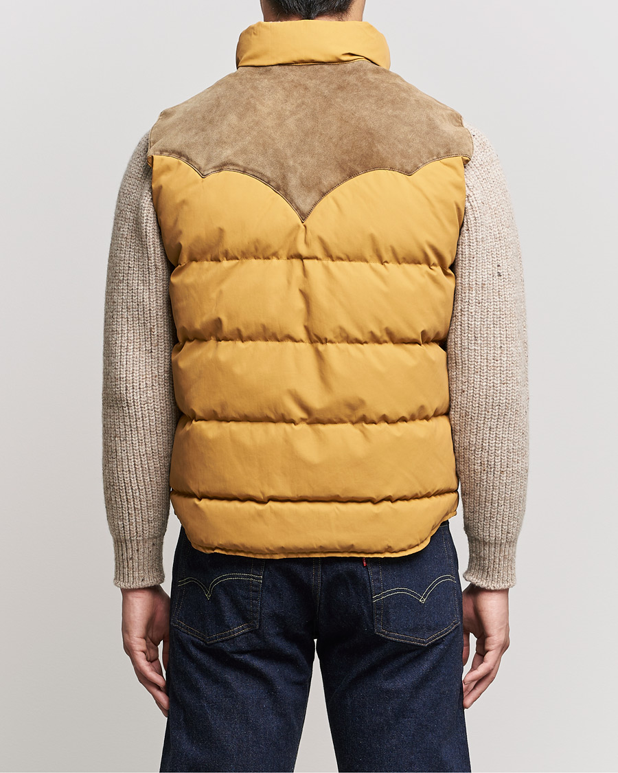Herr | Jackor | RRL | Milburn Quilted Vest Mountain Yellow