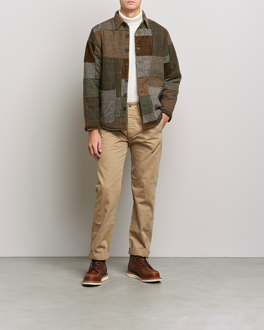 Herr | Skjortor | RRL | Townsend Patchwork Overshirt Tan