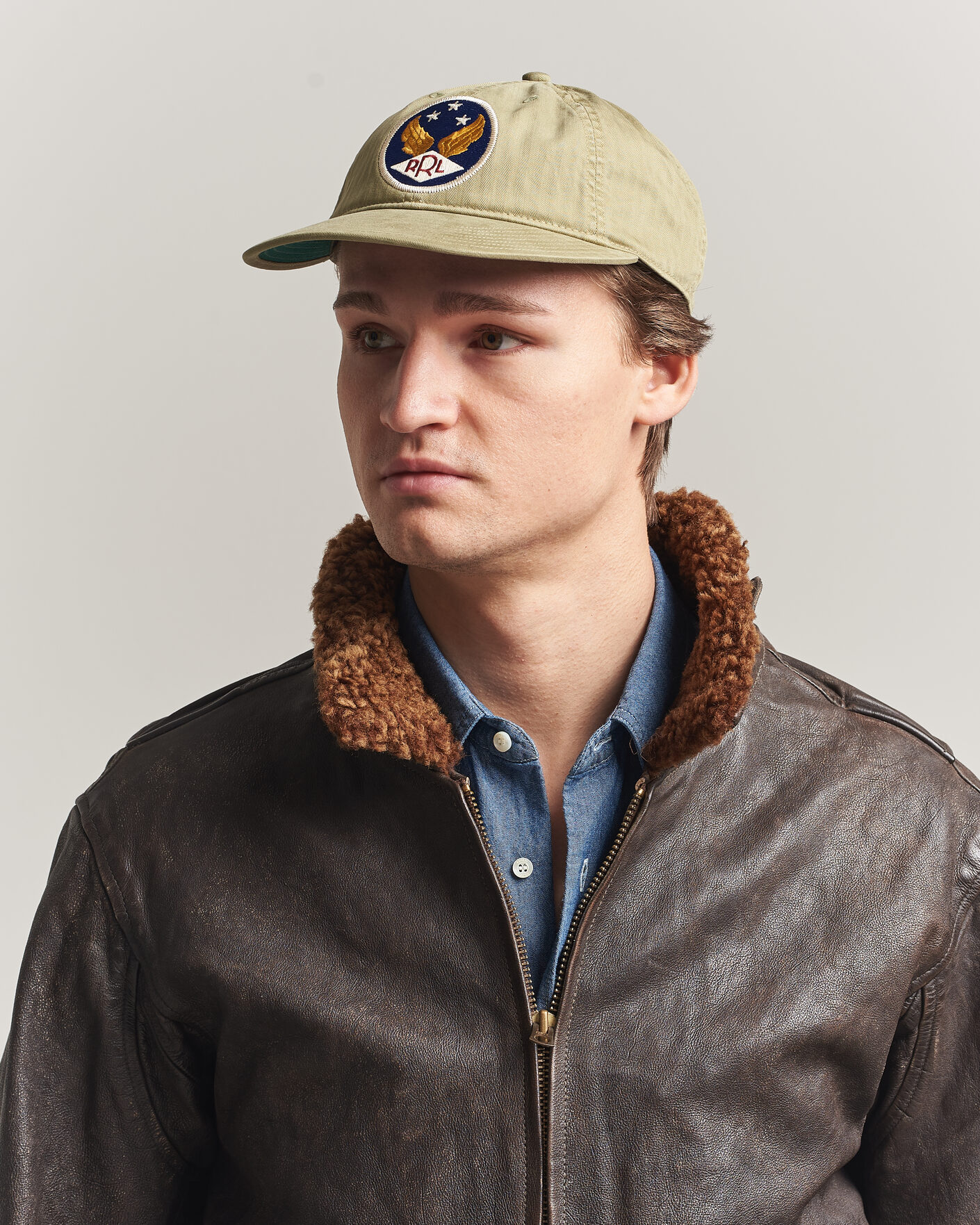 Herr | Hattar & kepsar | RRL | Garment Dyed Ball Cap Beige