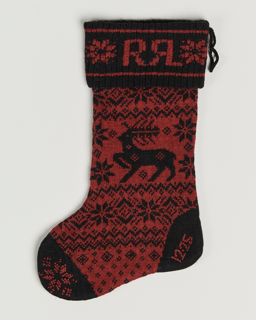 Herr | Till Konnässören | RRL | Holiday Stocking Red/Black