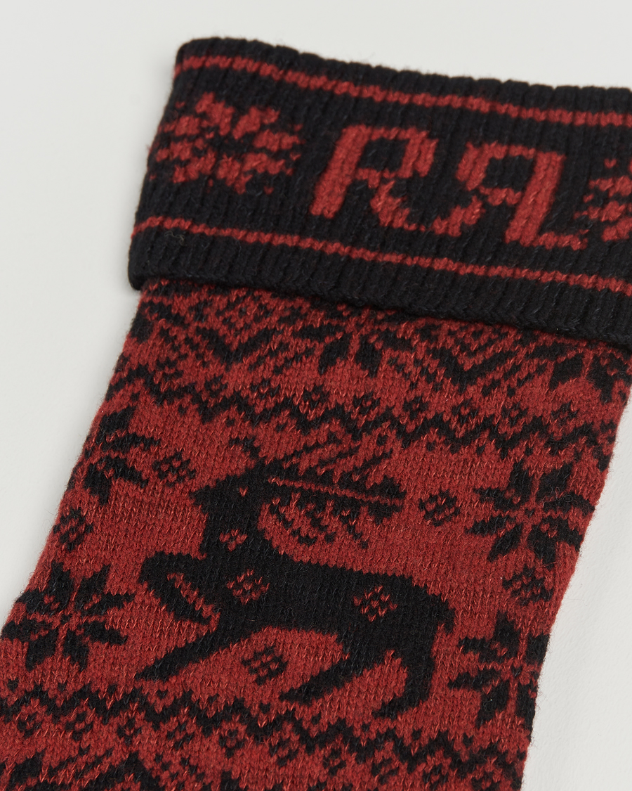 Herr | Till Konnässören | RRL | Holiday Stocking Red/Black