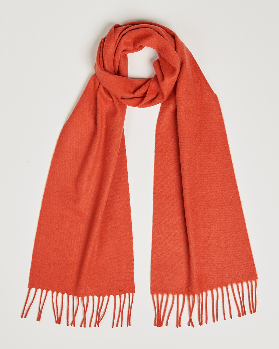 Johnstons of Elgin Cashmere Scarf Orange
