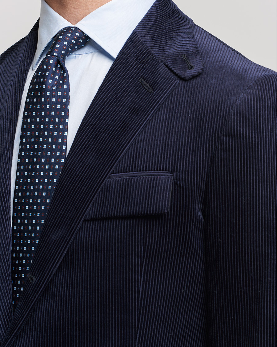 Herr | Kavajer | Ralph Lauren Purple Label | Wale Corduroy Blazer Chairman Navy