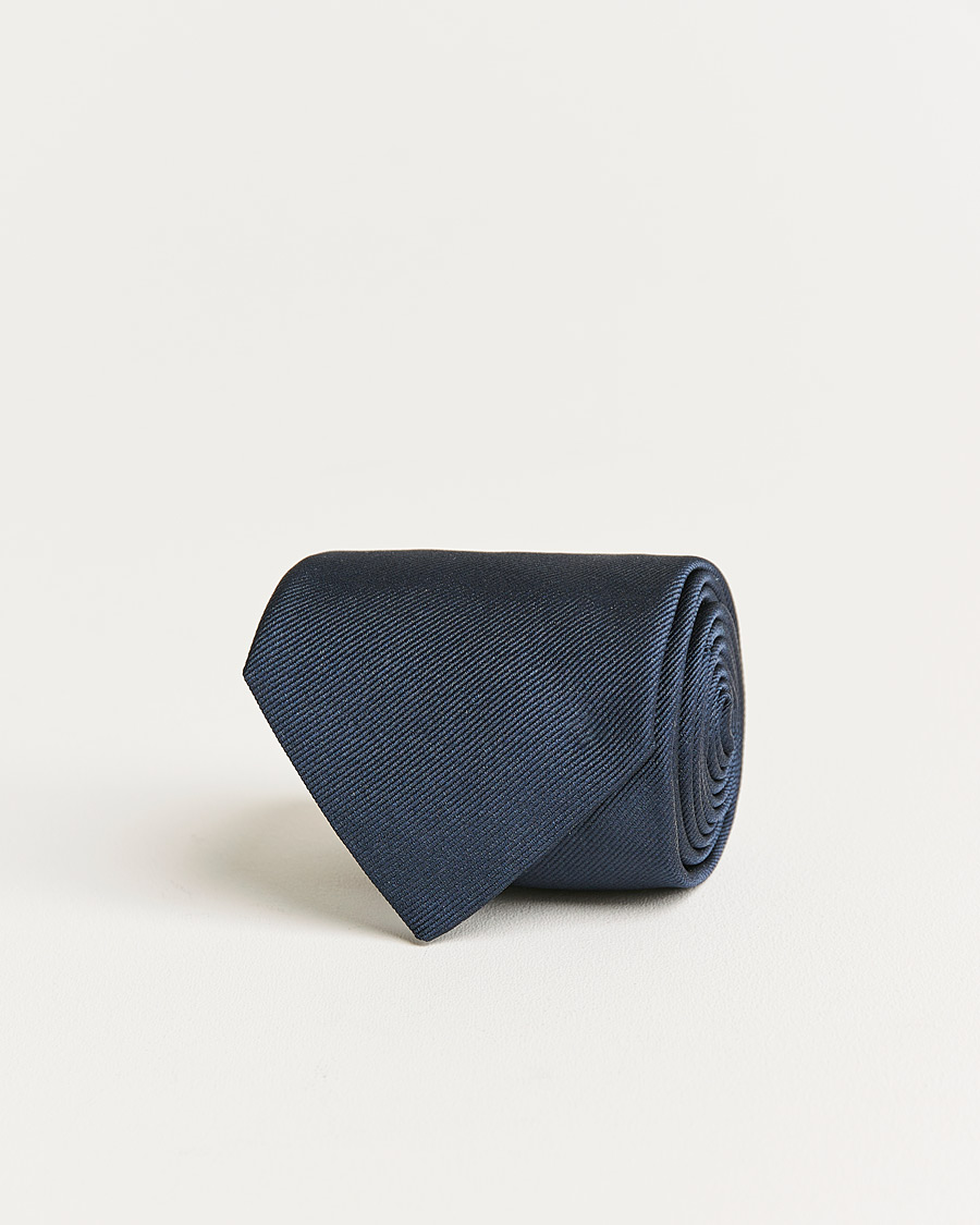 Herr | E. Marinella 3-Fold Swedish Bandiera Silk Tie Navy | E. Marinella | 3-Fold Swedish Bandiera Silk Tie Navy