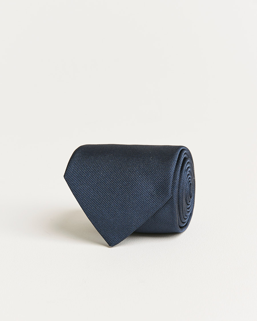 Herr | E. Marinella 3-Fold Norwegian Bandiera Silk Tie Navy | E. Marinella | 3-Fold Norwegian Bandiera Silk Tie Navy