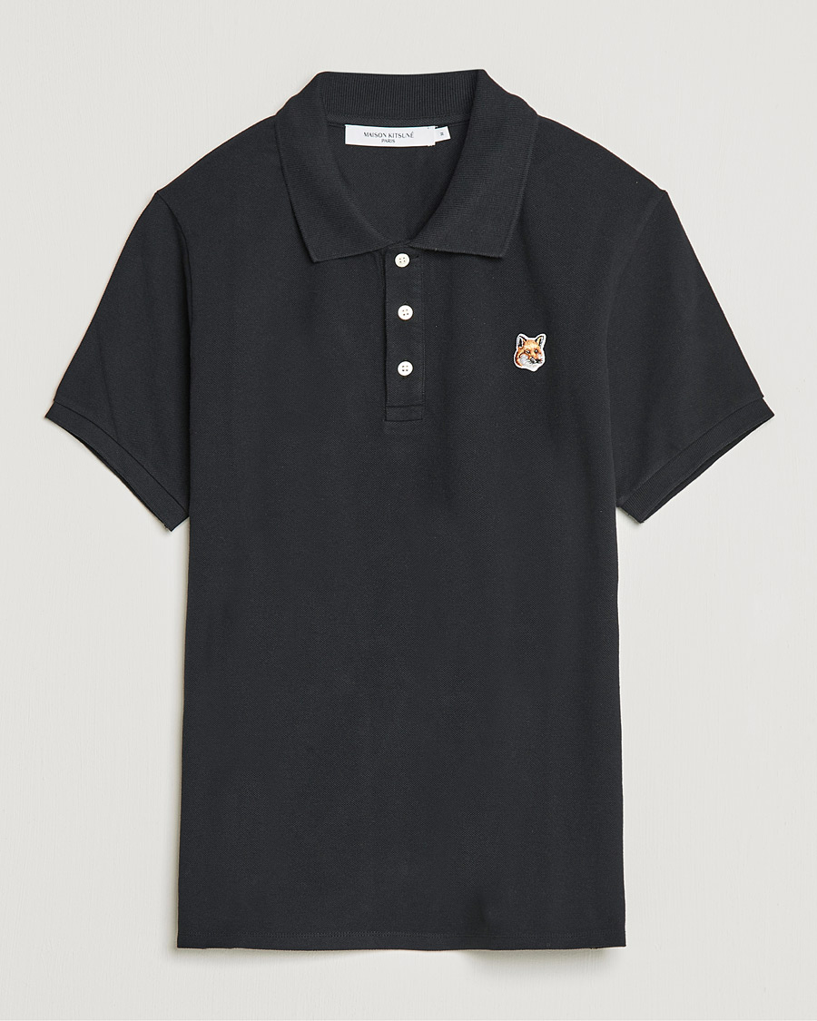 Herr | Pikéer | Maison Kitsuné | Fox Head Polo Black