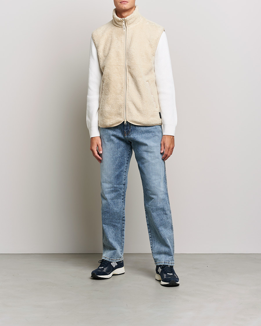 Herr | Tröjor | Samsøe Samsøe | Samsøe & Samsøe Rune Fleece Vest Brown Rice