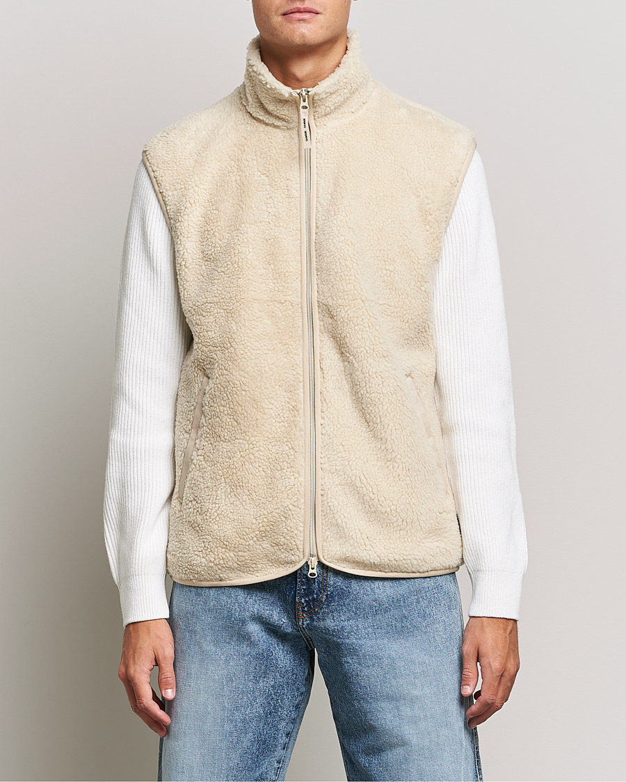 Herr | Tröjor | Samsøe Samsøe | Samsøe & Samsøe Rune Fleece Vest Brown Rice