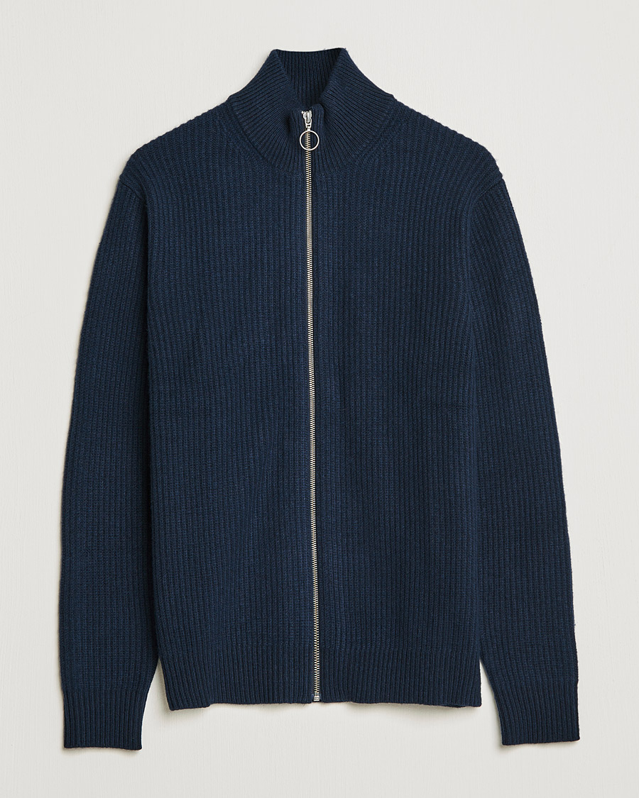 Herr | Tröjor | Samsøe Samsøe | Samsøe & Samsøe Logan Heavy Kniited Zip Cardigan Salute