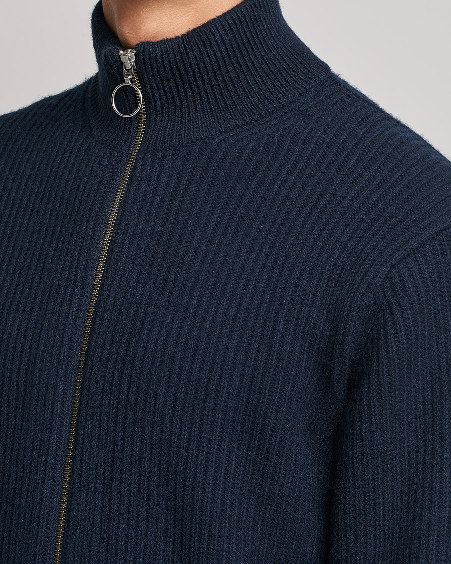 Herr | Tröjor | Samsøe Samsøe | Samsøe & Samsøe Logan Heavy Kniited Zip Cardigan Salute