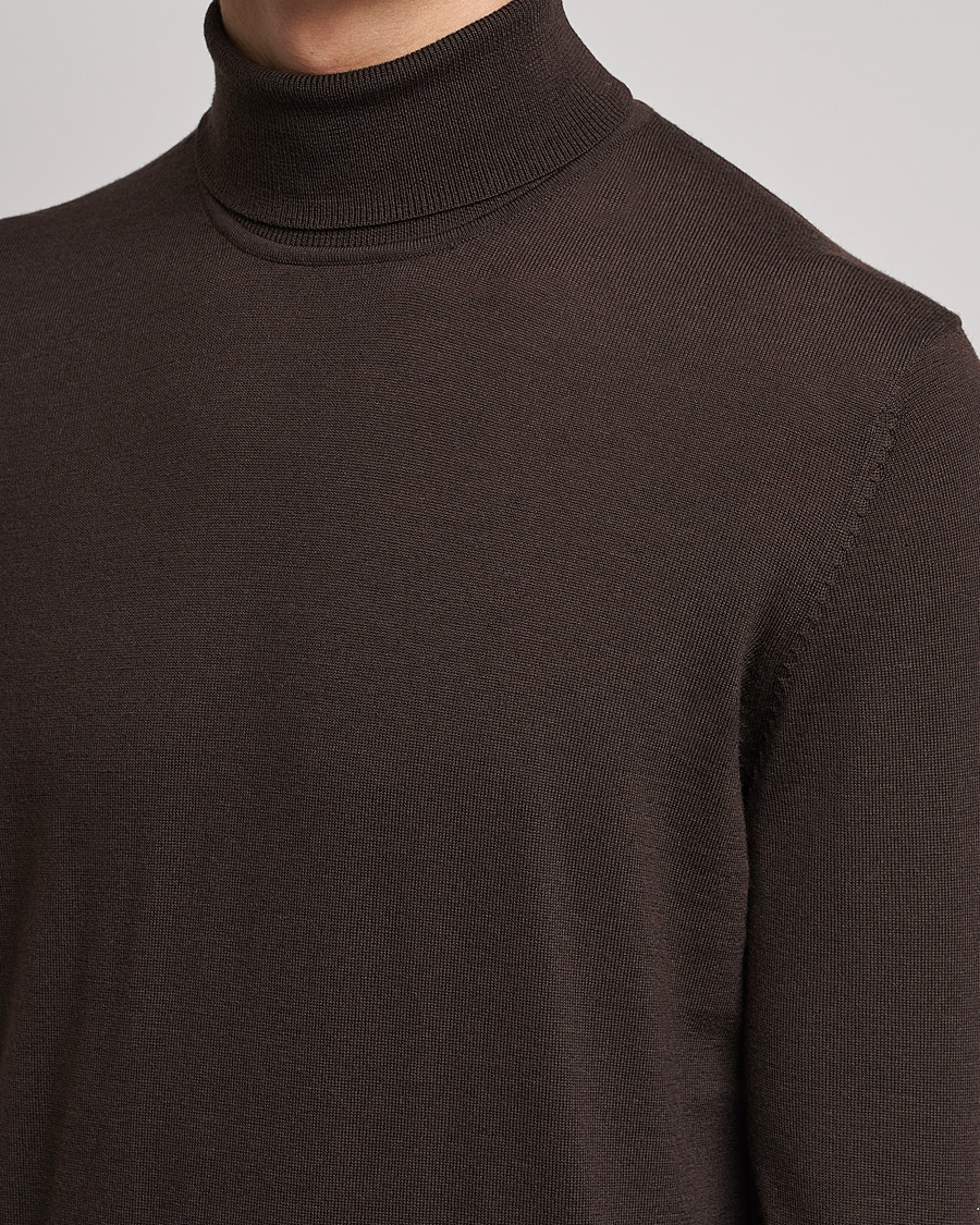 Herr | Tröjor | Samsøe Samsøe | Samsøe & Samsøe Flemming Superfine Merino Wool Roll Neck Mole