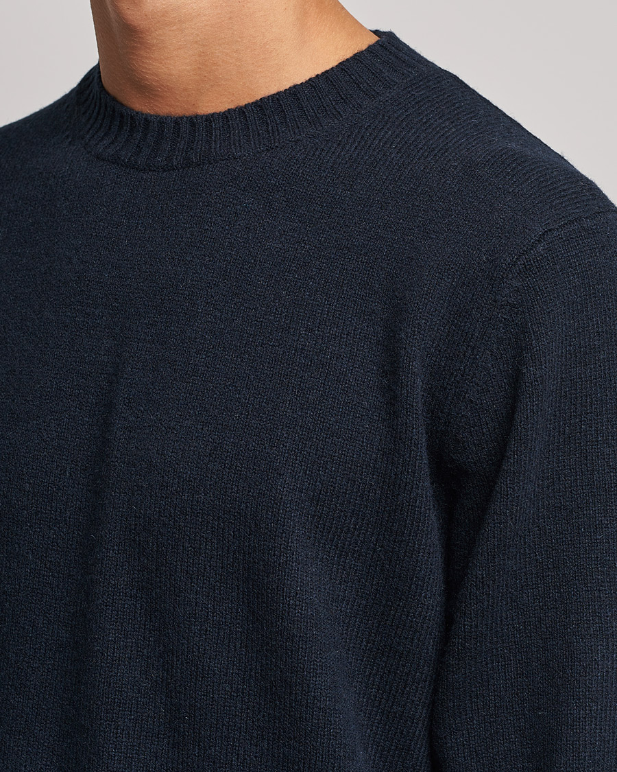 Herr | Tröjor | Samsøe Samsøe | Sylli Wool Crew Neck Salute Navy