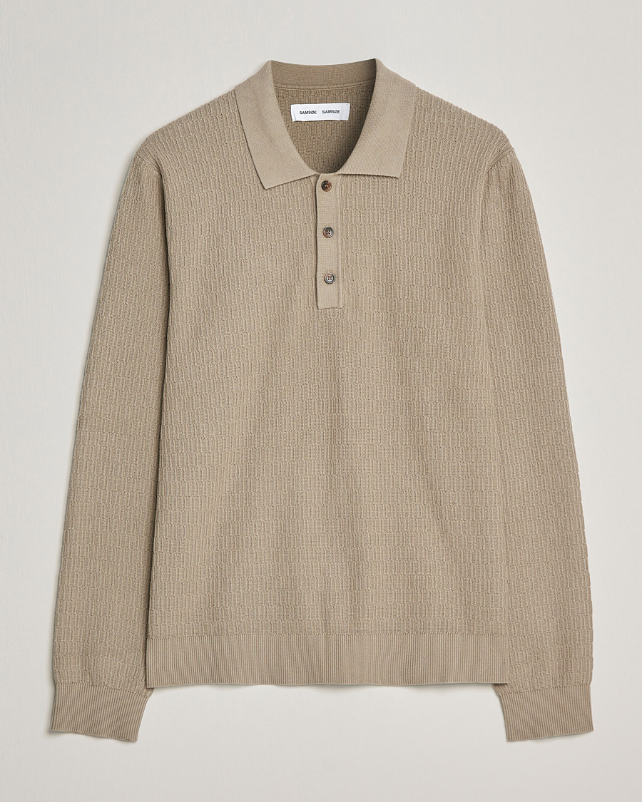 Herr | Tröjor | Samsøe Samsøe | Samsøe & Samsøe Joey Knitted Polo Winter Twig